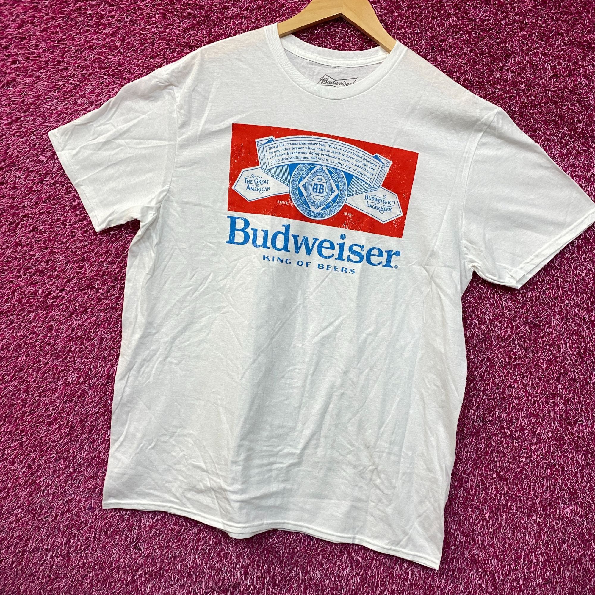 Budweiser Budweiser King Of Beers Vintage Style T-Shirt XL Size US XL / EU 56 / 4 - 3 Thumbnail
