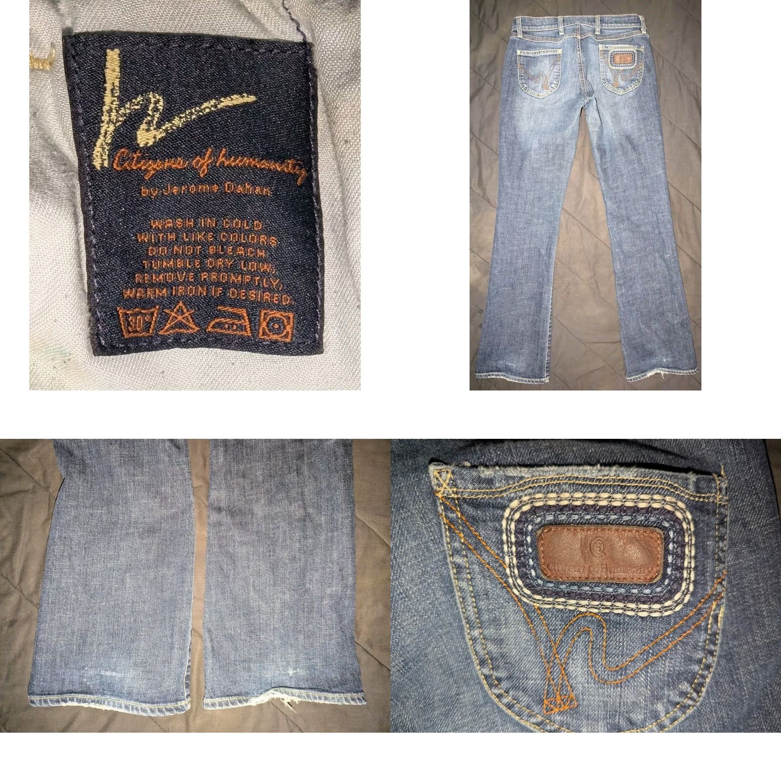 Citizens Of Humanity Citizens of Humanity Jerome Dahan Jeans Flared Women 30 Blue Denim 33.5in USA Style 001-099 Size 30" / US 8 / IT 44 - 8 Thumbnail