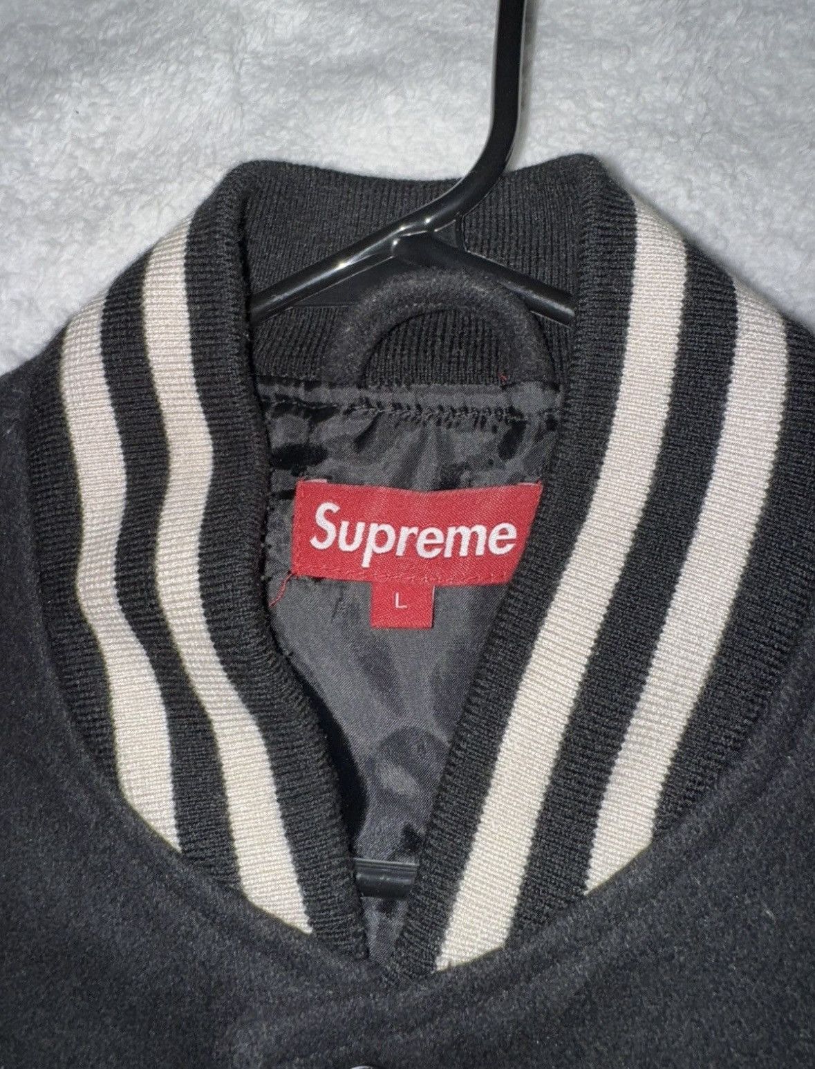 Playboy × Supreme Supreme Playboy Varsity Jacket very rare vintage piece Size US L / EU 52-54 / 3 - 4 Thumbnail