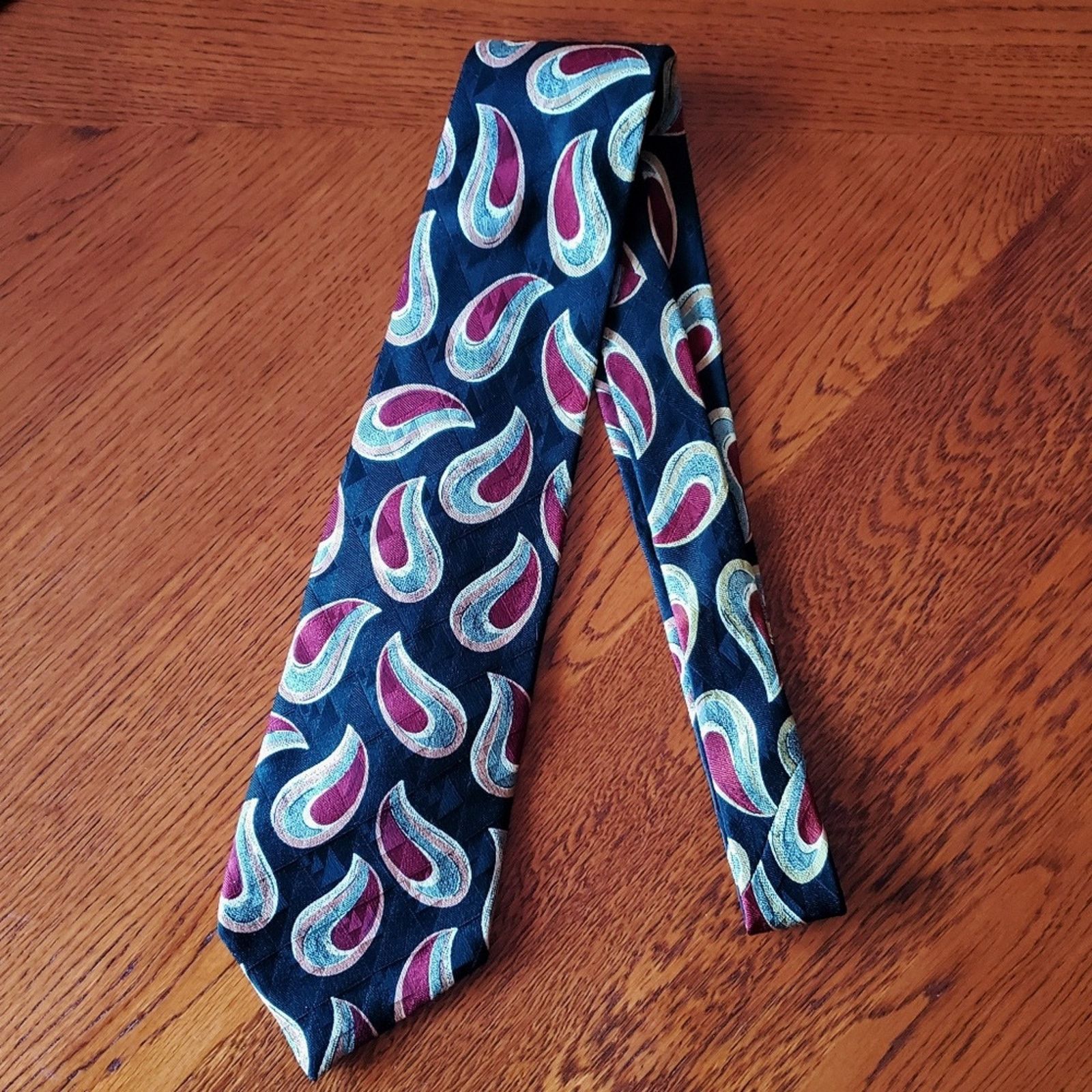 Robert Talbott TALBOTT STUDIOS * NORDSTROMS VINTAGE SILK MENS TIE Size ONE SIZE - 2 Thumbnail