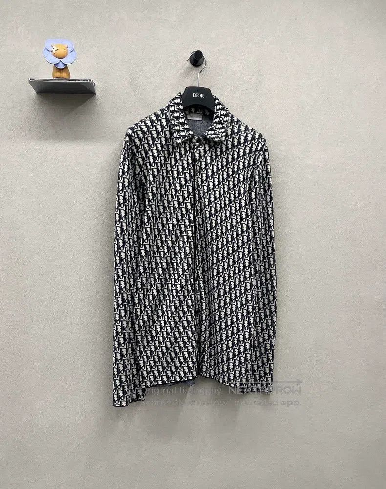Dior Dior Long-sleeved shirt with full logo print Size US S / EU 44-46 / 1 - 3 Thumbnail