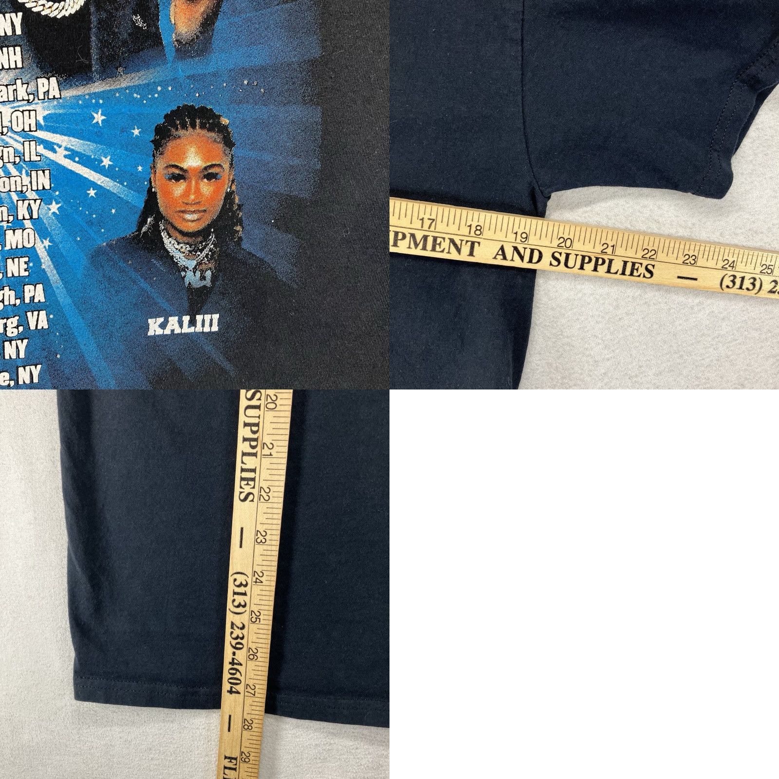 Fruit Of The Loom A BOOGIE WIT DA HOODIE Rap Tee Medium Hip Hop Concert Tour Toosii Kaliii Fruit of the Loom Black T-Shirt Unisex Adults M Size US M / EU 48-50 / 2 - 10 Thumbnail