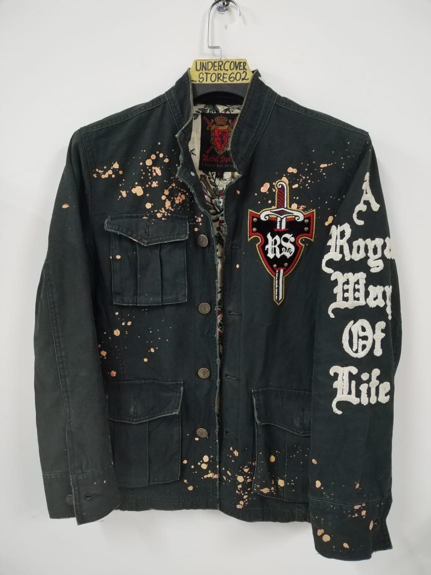 Best Offer❗Vintage Rebel Spirit Army Style Jacket