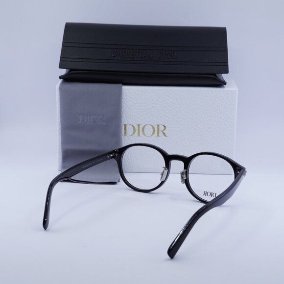 Dior 🕶️ New Dior DIORBLACKSUITO RJ 1000 Eyeglasses - Black Frame Size ONE SIZE - 11 Thumbnail