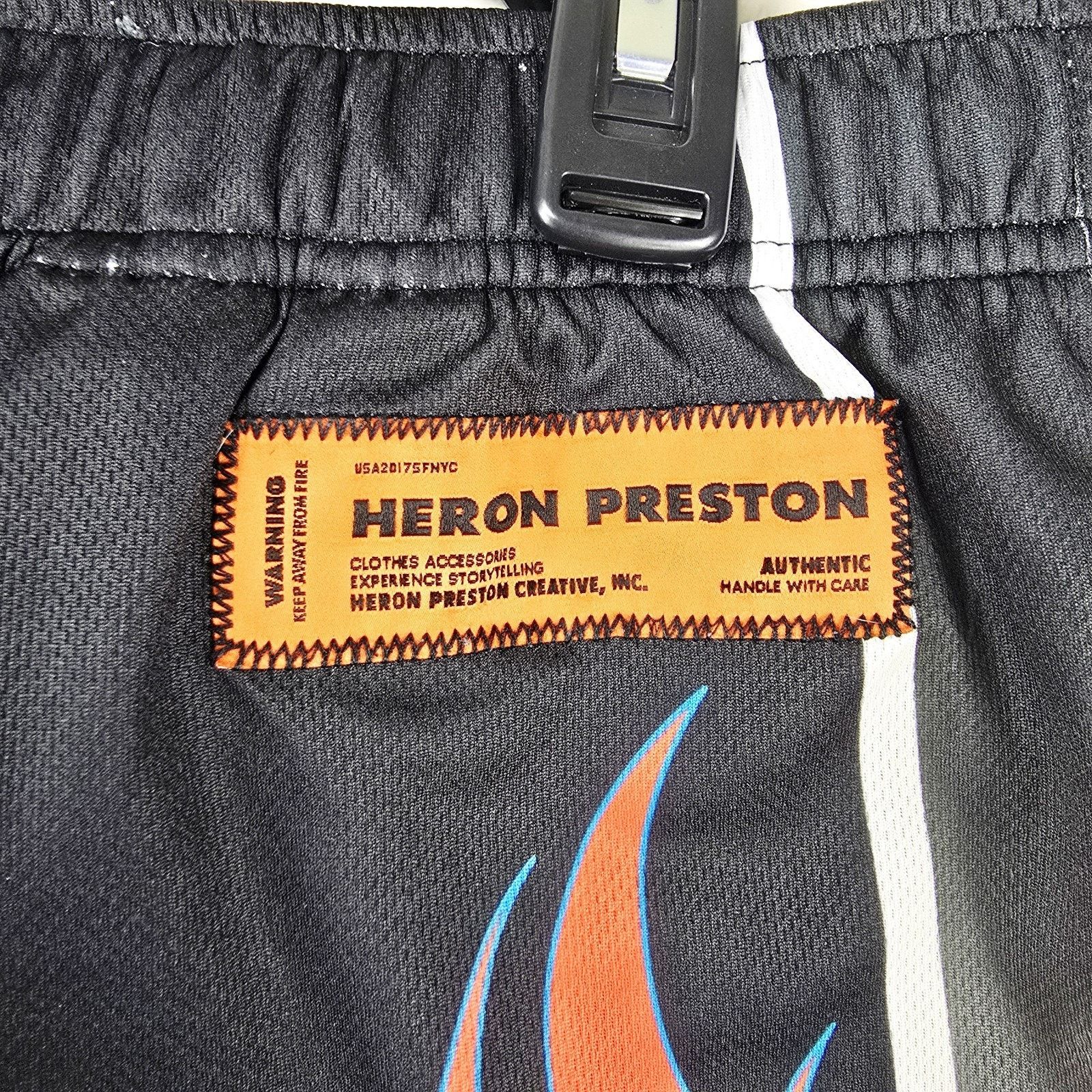 Heron Preston Heron Preston Dry Fit Shorts Mens XXL Y2K Tribal Flames Size US 34 / EU 50 - 3 Thumbnail