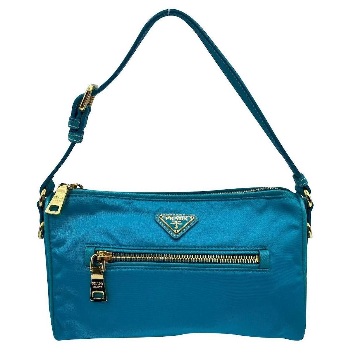 Prada Authentic Prada Shoulder bag Turquoise Size ONE SIZE - 1 Thumbnail