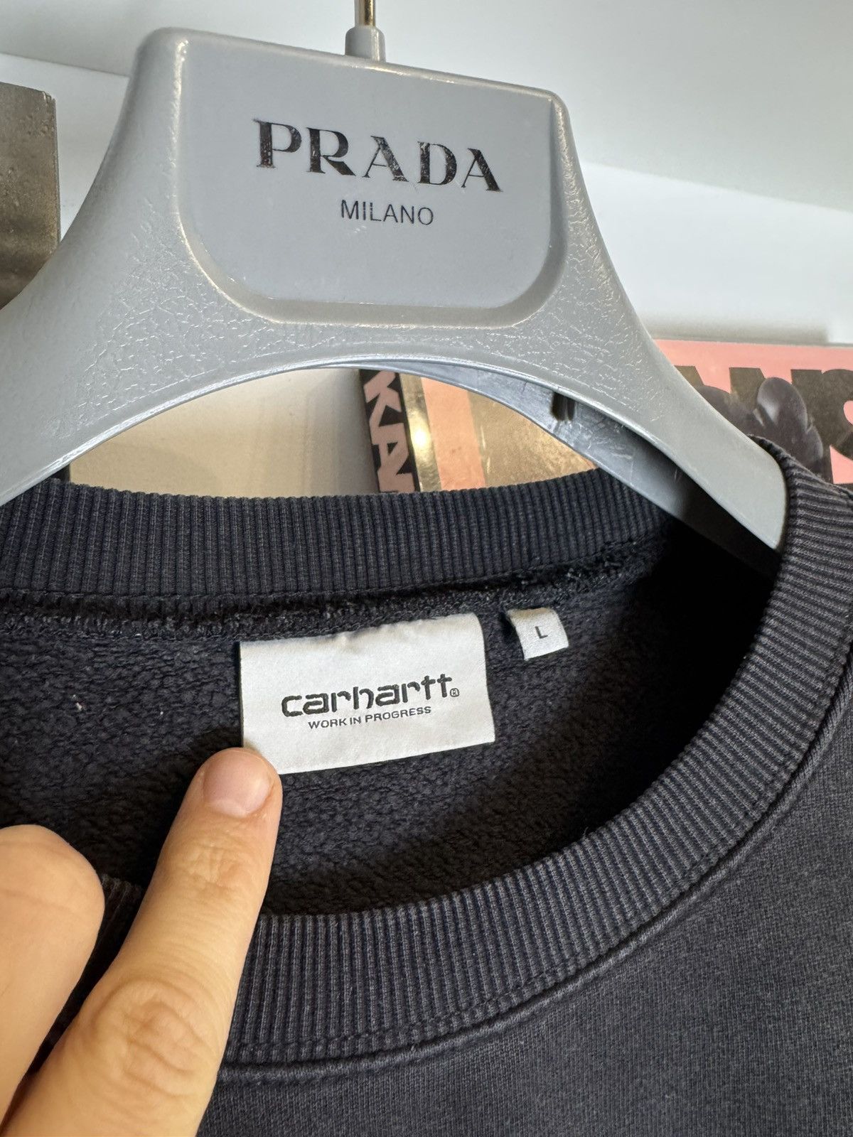 Carhartt Wip Carhartt WIP work in progress streetwear Hype cool crewneck Size US L / EU 52-54 / 3 - 2 Thumbnail
