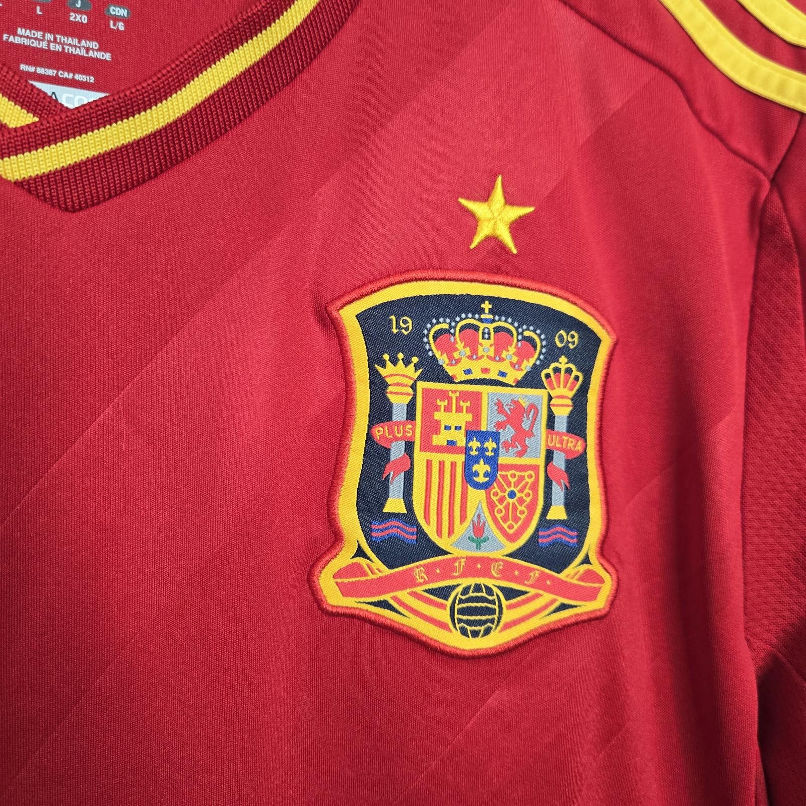 Adidas Adidas Spain 2012 Home Football Jersey Size US L / EU 52-54 / 3 - 2 Thumbnail