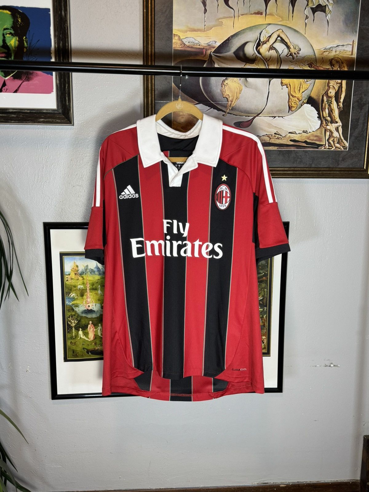 Adidas MILAN 2012 2013 HOME FOOTBALL SHIRT SOCCER JERSEY ADIDAS XL Size US XL / EU 56 / 4 - 1 Thumbnail