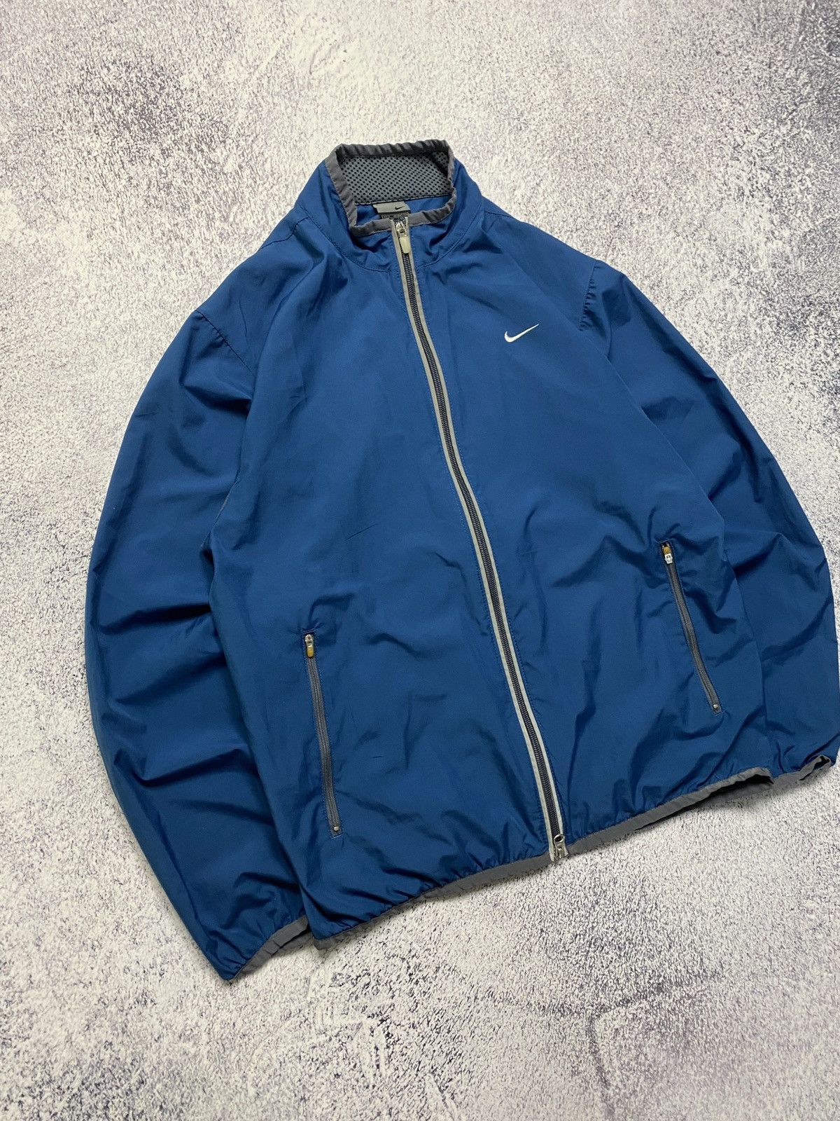 Nike × Vintage Nike Vintage 90s Y2K Nylon Swoosh Track Jacket Size US S / EU 44-46 / 1 - 3 Thumbnail