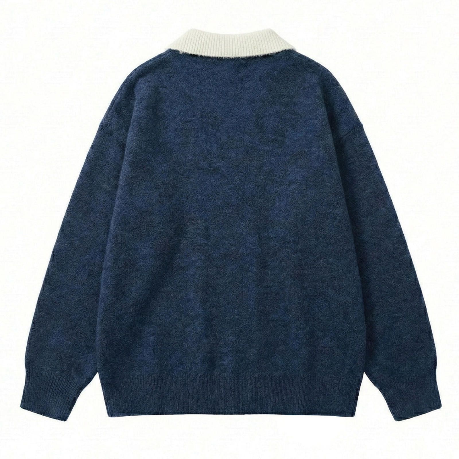 Other Marled V-Neck Polo Sweater | Wool-Cotton Size US M / EU 48-50 / 2 - 6 Thumbnail