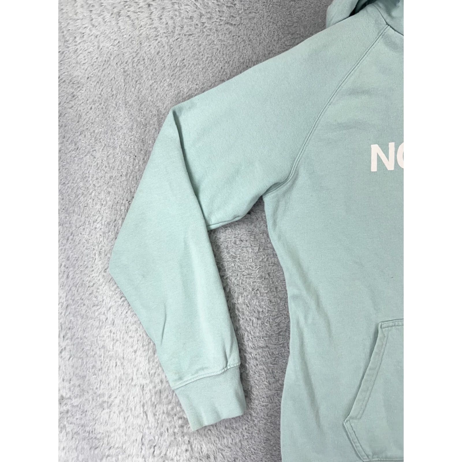 The North Face The North Face Pullover Hoodie Womens XL Teal Cotton Kangaroo Pocket Activewear Size XL / US 12-14 / IT 48-50 - 6 Thumbnail