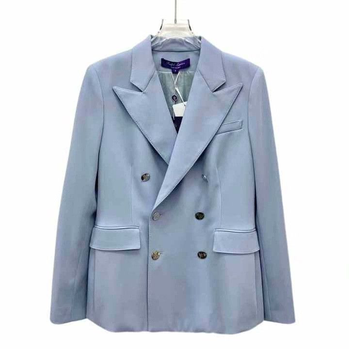 Ralph Lauren Ralph Lauren 24 Blue Wool Double-Breasted Blazer Size XL / US 12-14 / IT 48-50 - 1 Thumbnail