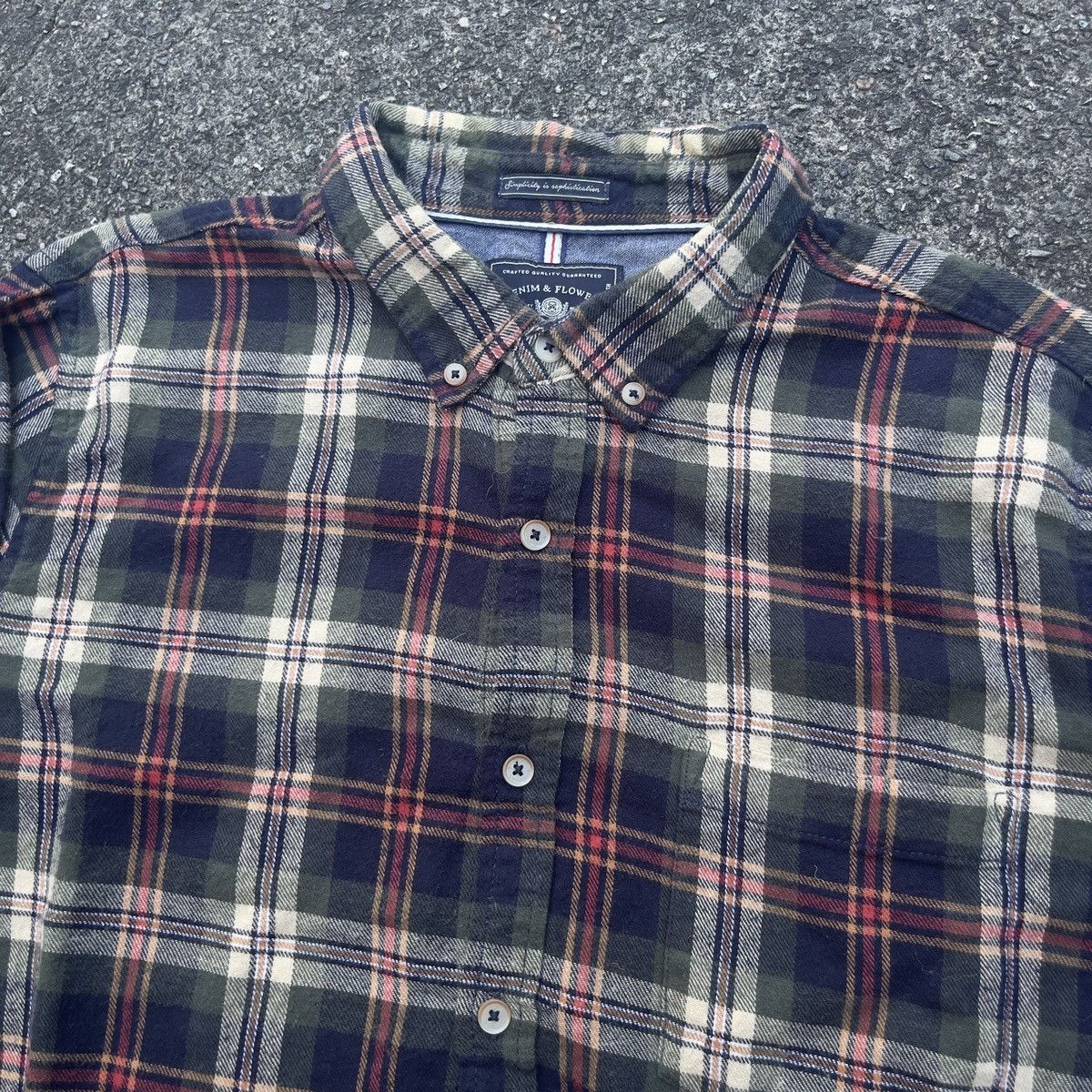 Japanese Brand × Vintage Vintage Plaid Flannel Shirt Size US M / EU 48-50 / 2 - 2 Thumbnail