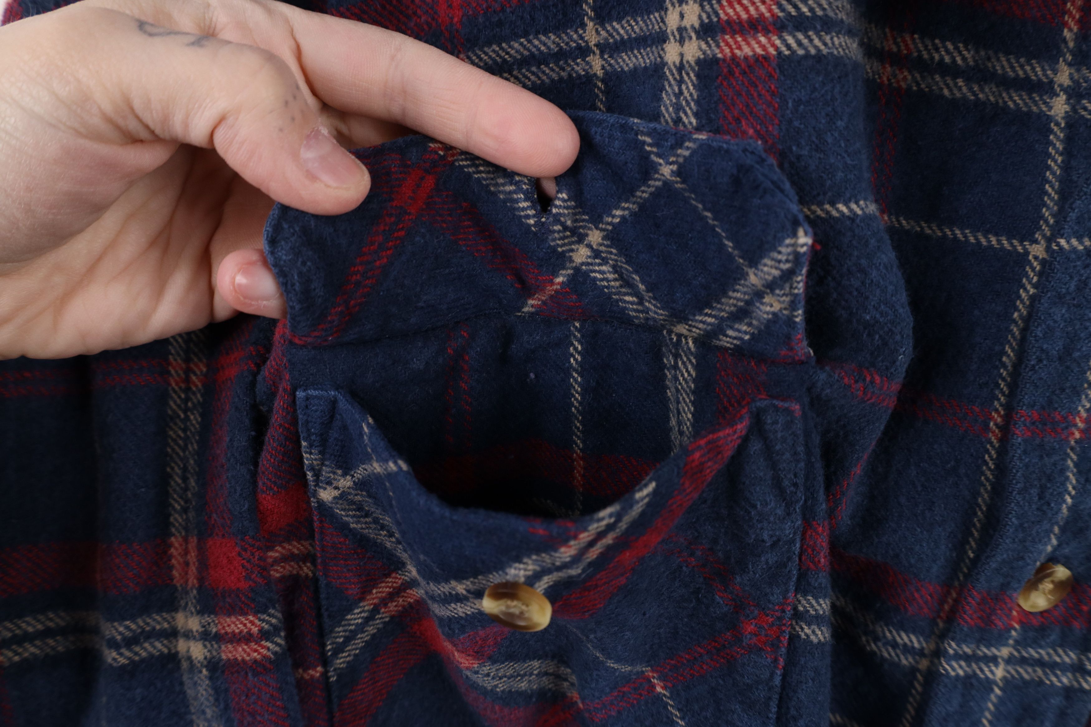 Dickies × Vintage Vintage Dickies Heavyweight Flannel Button Shirt Plaid Size US XXL / EU 58 / 5 - 6 Thumbnail