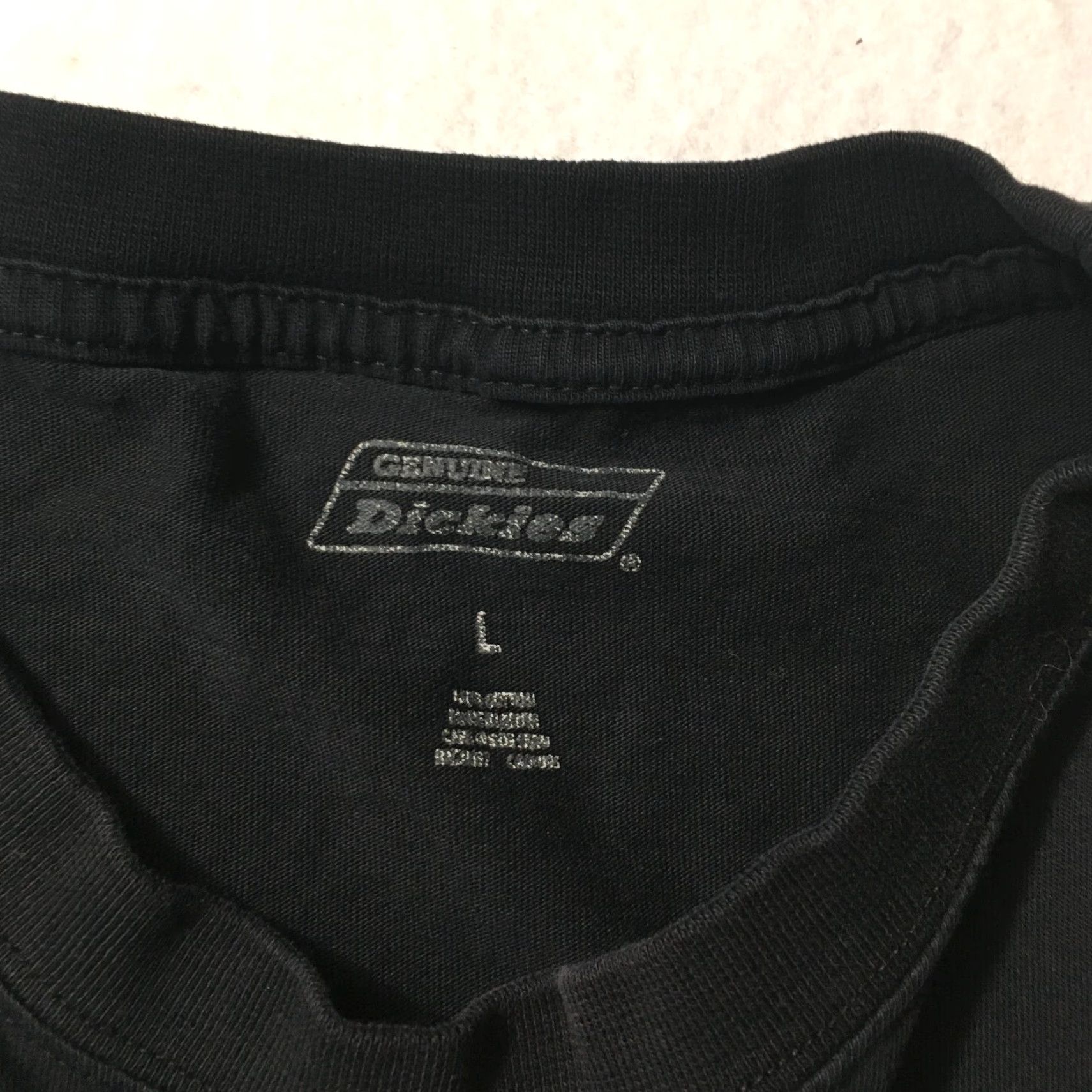 Dickies Dickies Pocket T Shirt Heavyweight Black Mens Large Workwear Casual Tee Size US L / EU 52-54 / 3 - 2 Thumbnail