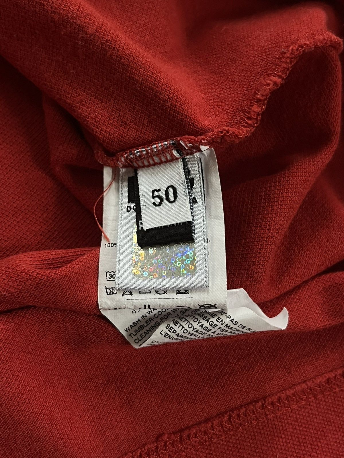 Dolce & Gabbana Women’s Red Polo Shirt Dolce & Gabbana Size 50 Size XL / US 12-14 / IT 48-50 - 7 Thumbnail