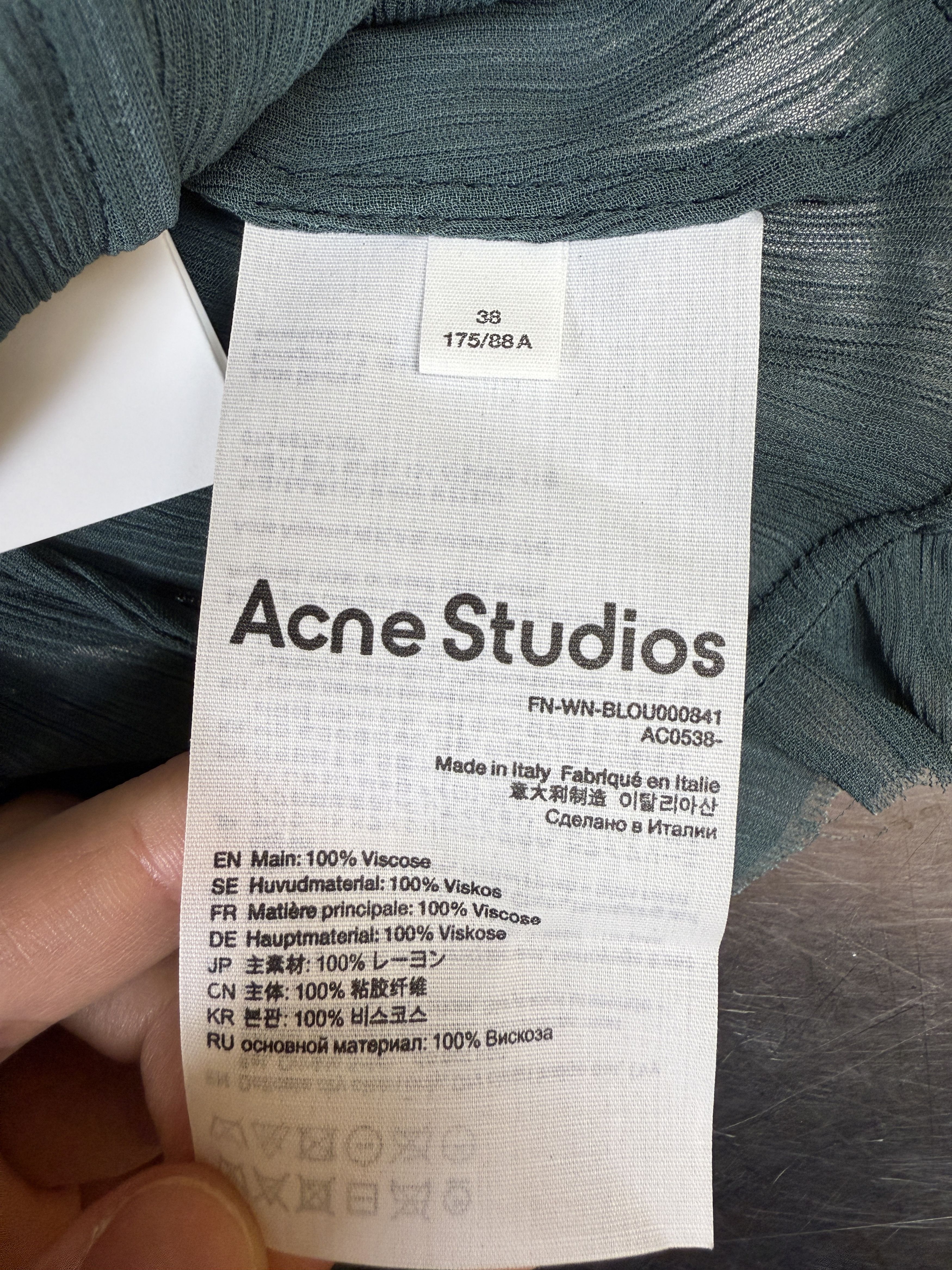 Acne Studios $480 Acne Studios Ruffled Blouse Size M / US 6-8 / IT 42-44 - 8 Thumbnail
