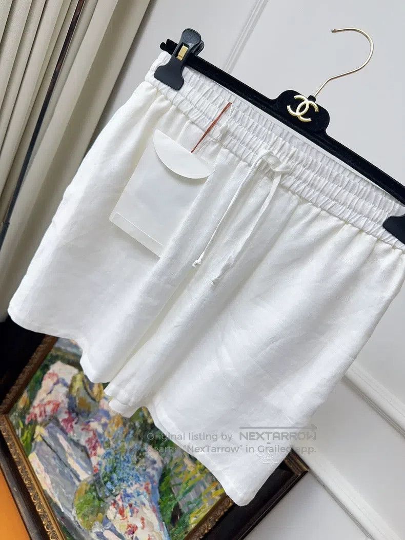Loro Piana Loro Piana White linen mid-length shorts Size 25" / US 0 / IT 36 - 1 Thumbnail