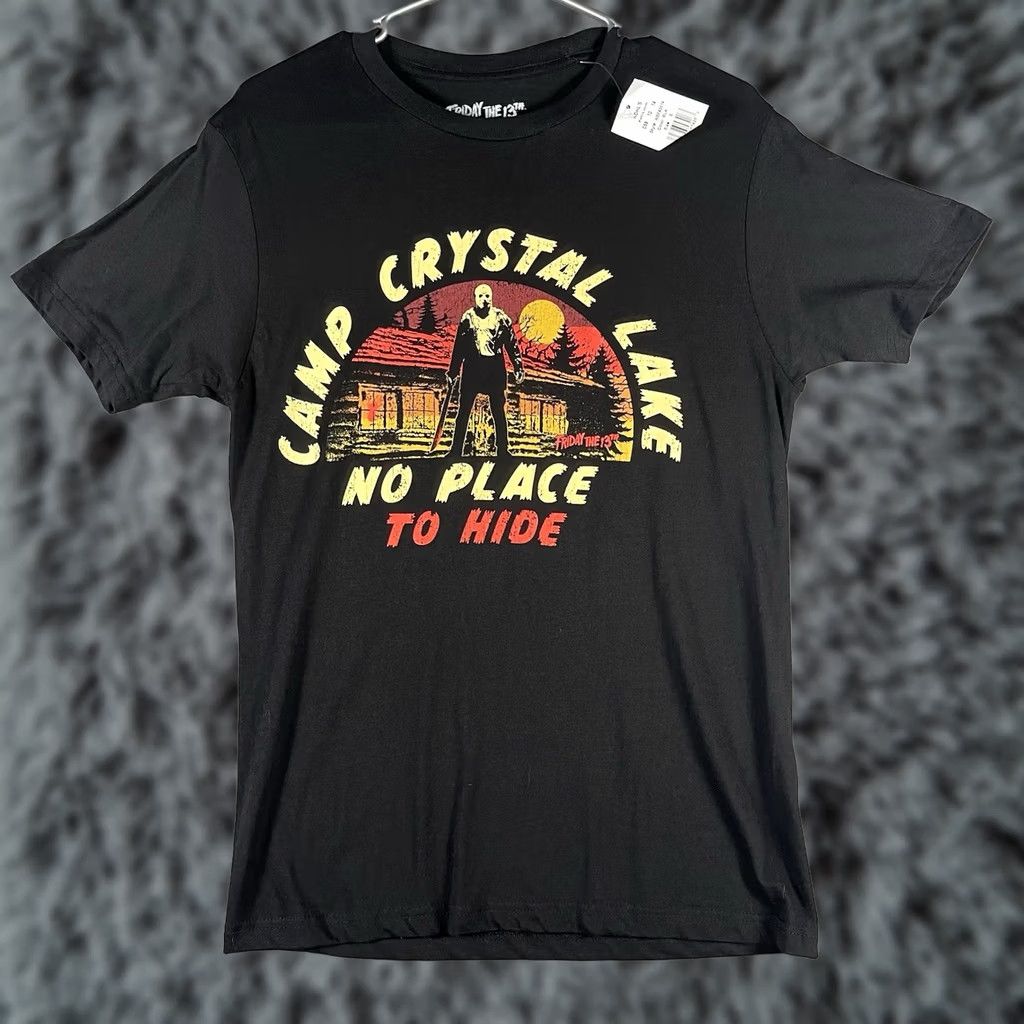 Vintage Friday The 13th Shirt Mens S Black Camp Crystal Lake Place Hide Men Size Size US S / EU 44-46 / 1 - 1 Thumbnail