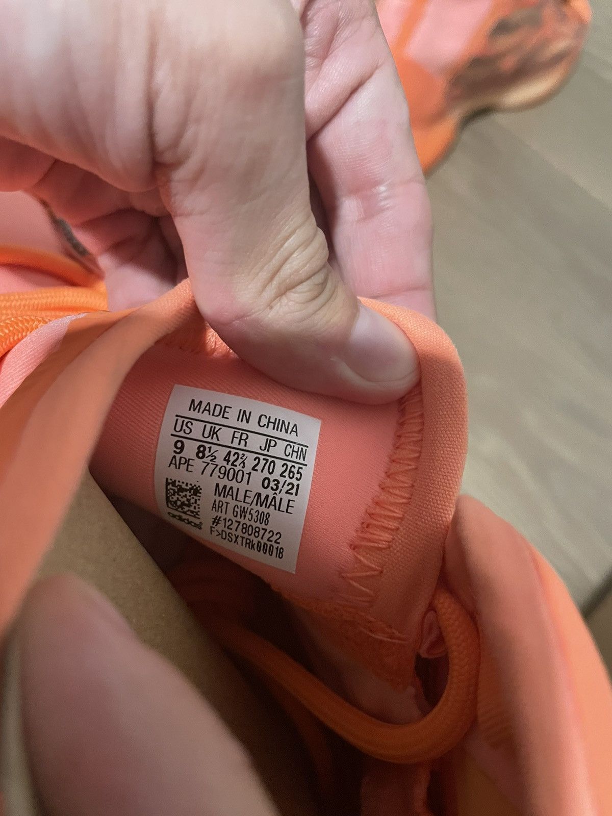 Yeezy Adidas Yeezy Quantum Hi-Res Orange size 9 Size US 9 / EU 42 - 7 Thumbnail