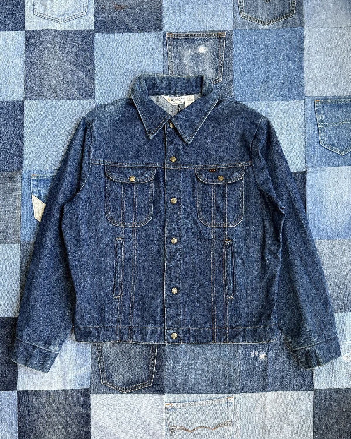 Vintage 1960s Key Imperial Denim Jacket Size US M / EU 48-50 / 2 - 1 Thumbnail