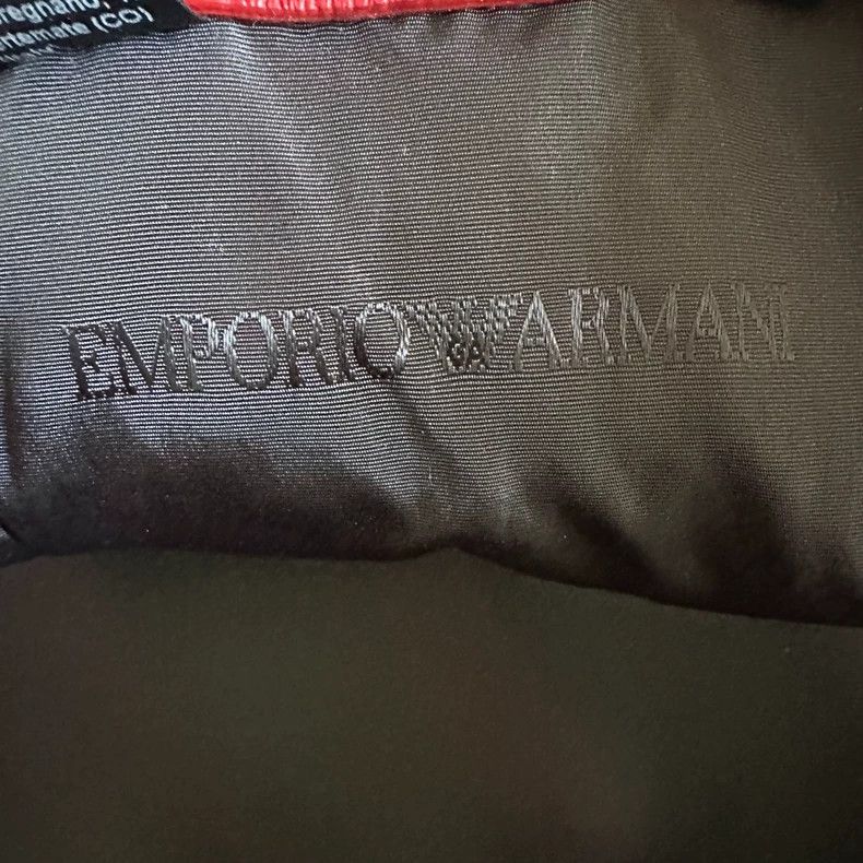 Armani Armani Dark red and black color matching crossbody shoulde Size ONE SIZE - 7 Thumbnail