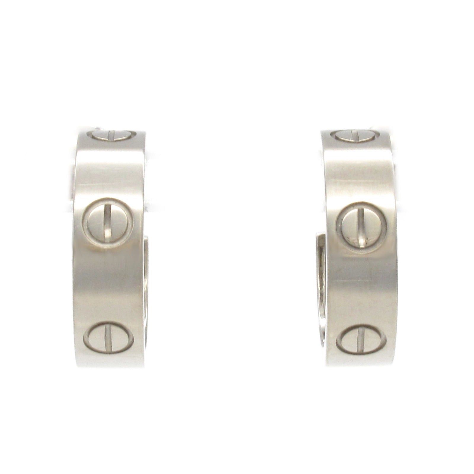 Cartier Cartier Love Pierce Earrings K18Wg (White Gold) Silver Size ONE SIZE - 1 Thumbnail