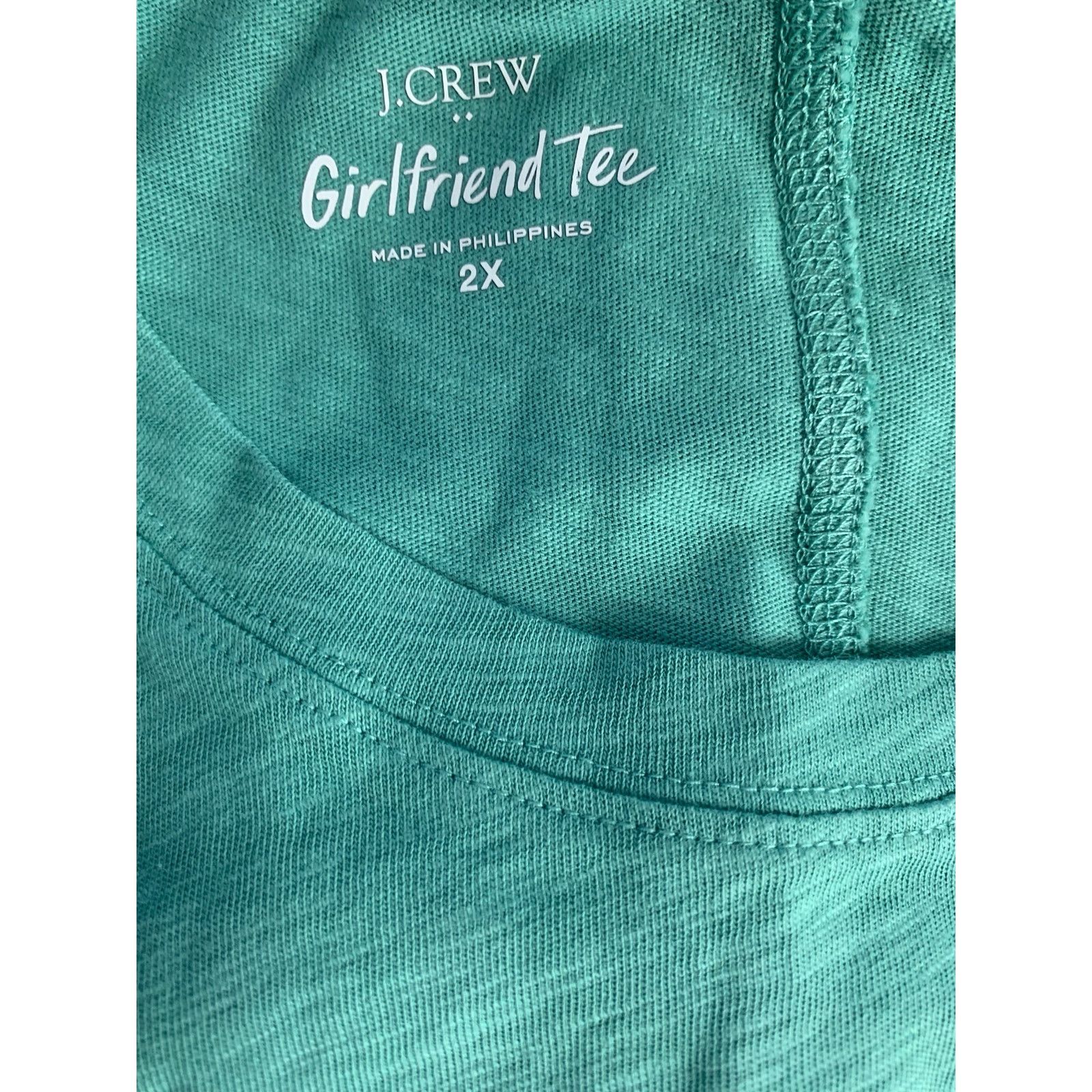 J.Crew NWT J.Crew Girlfriend Tee - Size 2X MSRP $34.50 Size XXL / US 16-18 / IT 52-54 - 4 Thumbnail