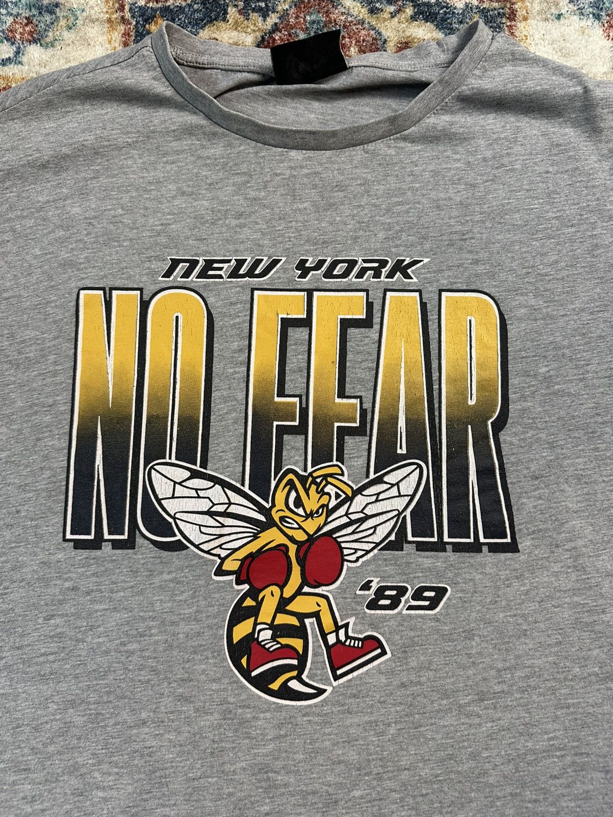No Fear × Vintage Vintage No Fear New York Boxing Bee T-shirt Size XL Size US XL / EU 56 / 4 - 4 Thumbnail