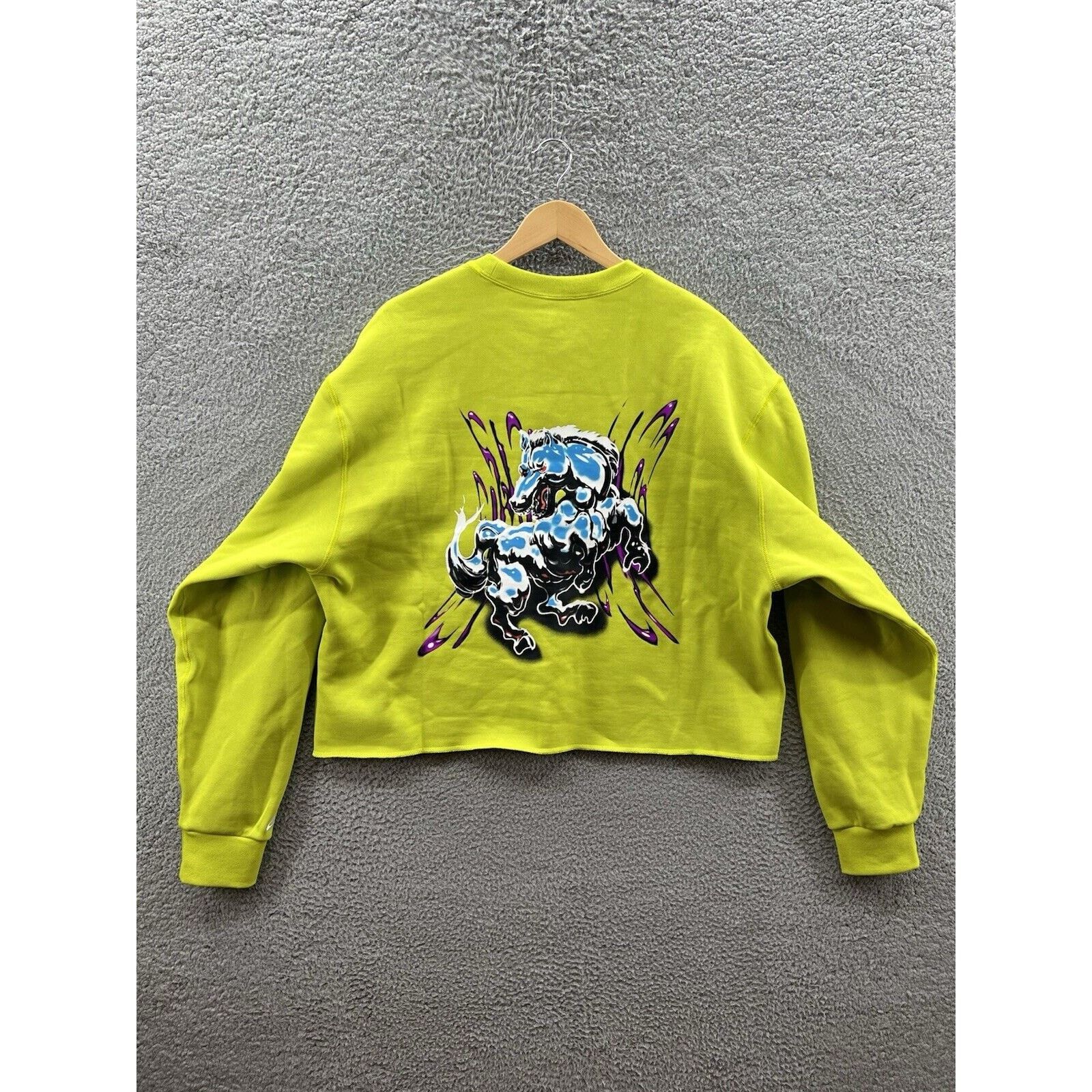 Nike Nike SB Yellow Cropped Stallion Sweatshirt Large FV7357-357 Size US L / EU 52-54 / 3 - 2 Thumbnail
