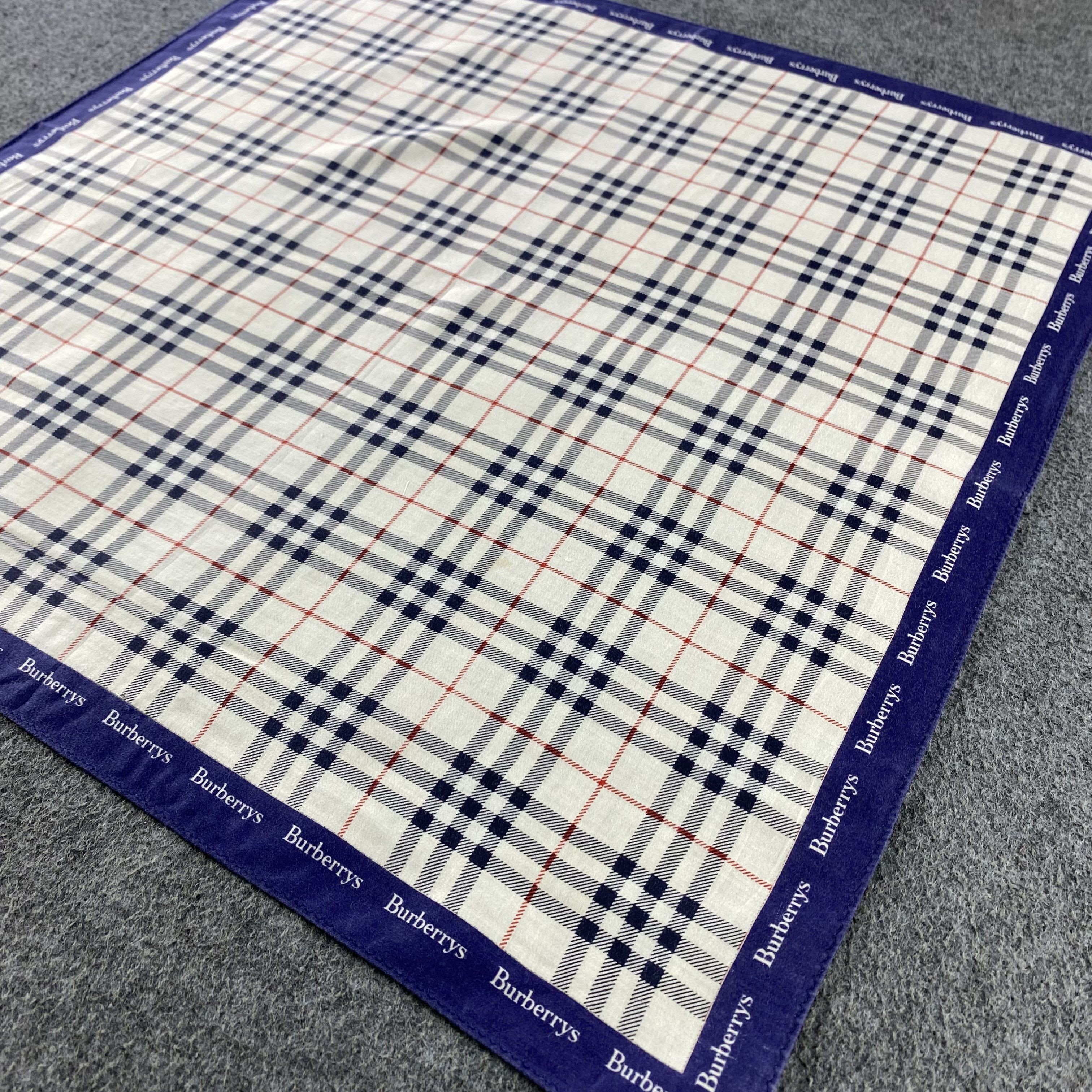 Burberry × Vintage Burberry Handkerchief/Neckerchief/Bandana HC787 Size ONE SIZE - 2 Thumbnail