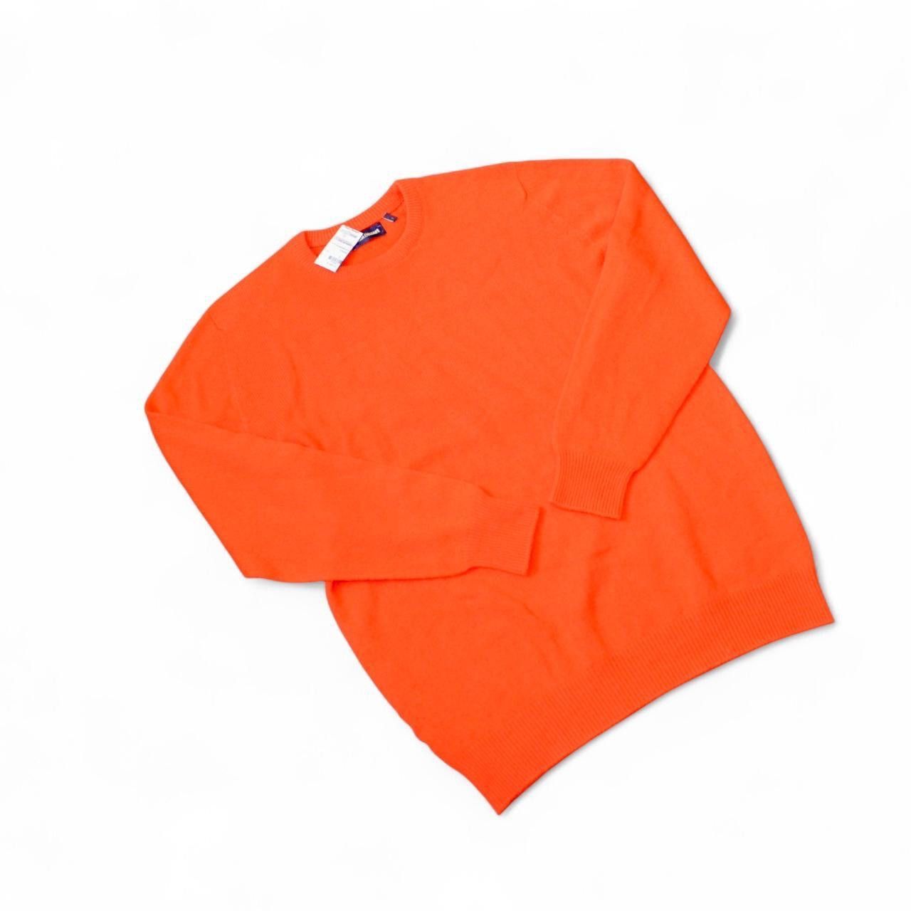 Paul Stuart Paul Stuart Orange Geelong Wool Crewneck Sweater small Size US S / EU 44-46 / 1 - 7 Thumbnail