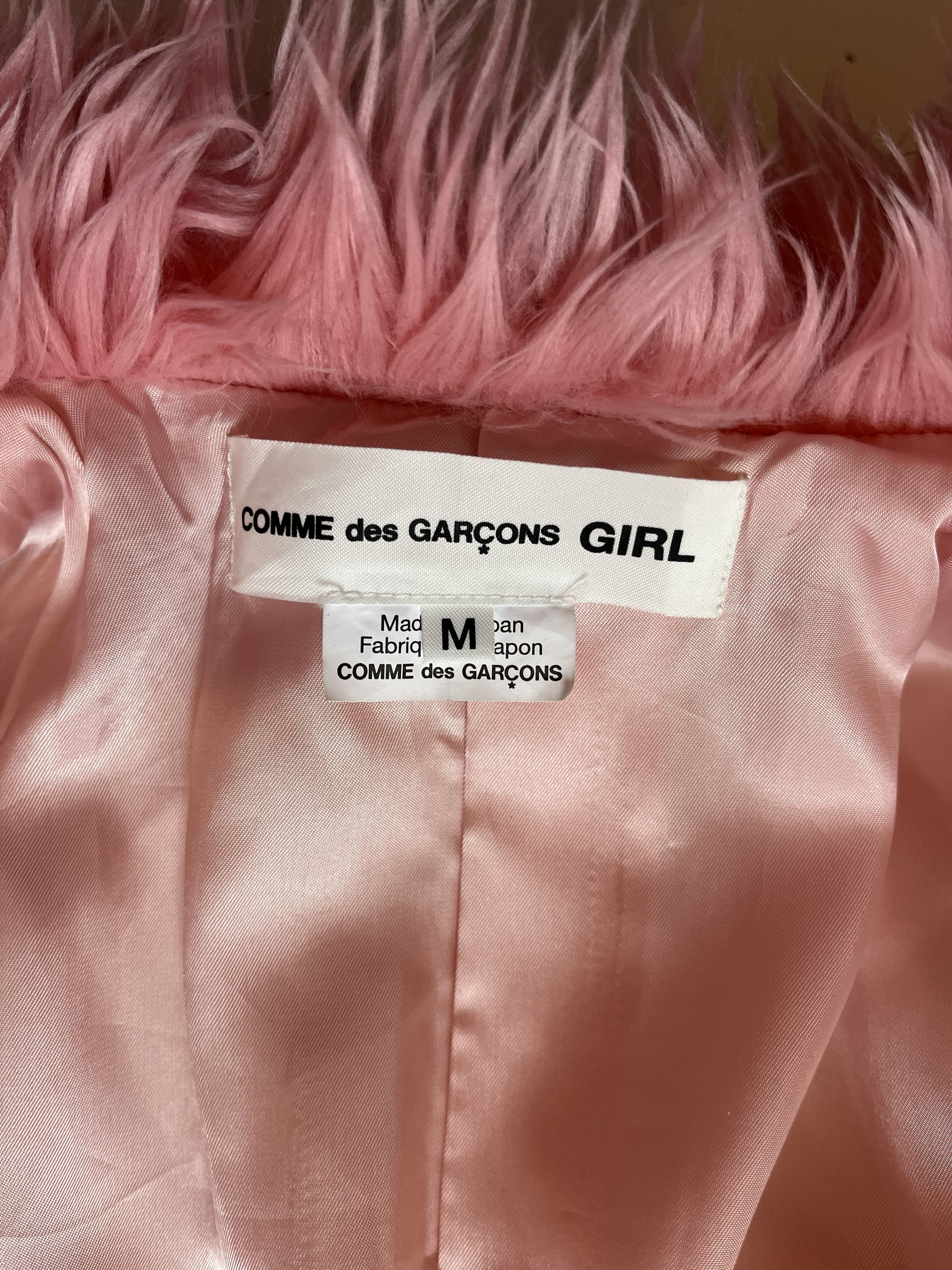 Comme des Garcons Girl COMME des GARCONS GIRL Pink Fur Coat Size M / US 6-8 / IT 42-44 - 5 Thumbnail