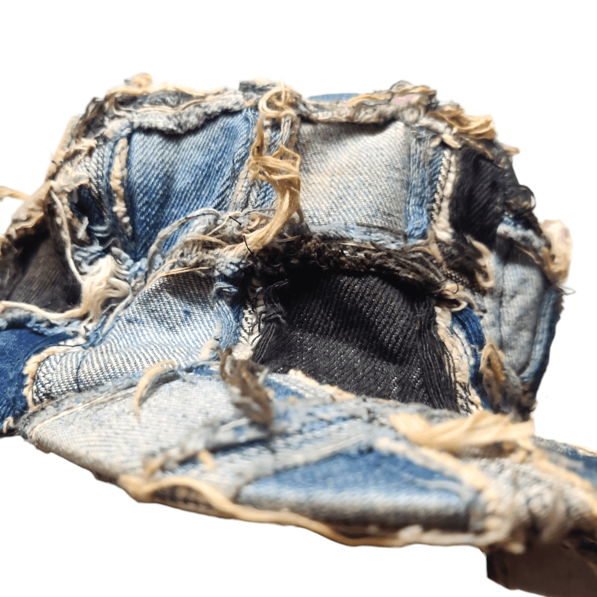 Japanese Brand Japanese brand sashiko boro denim patch cap Size ONE SIZE - 7 Thumbnail