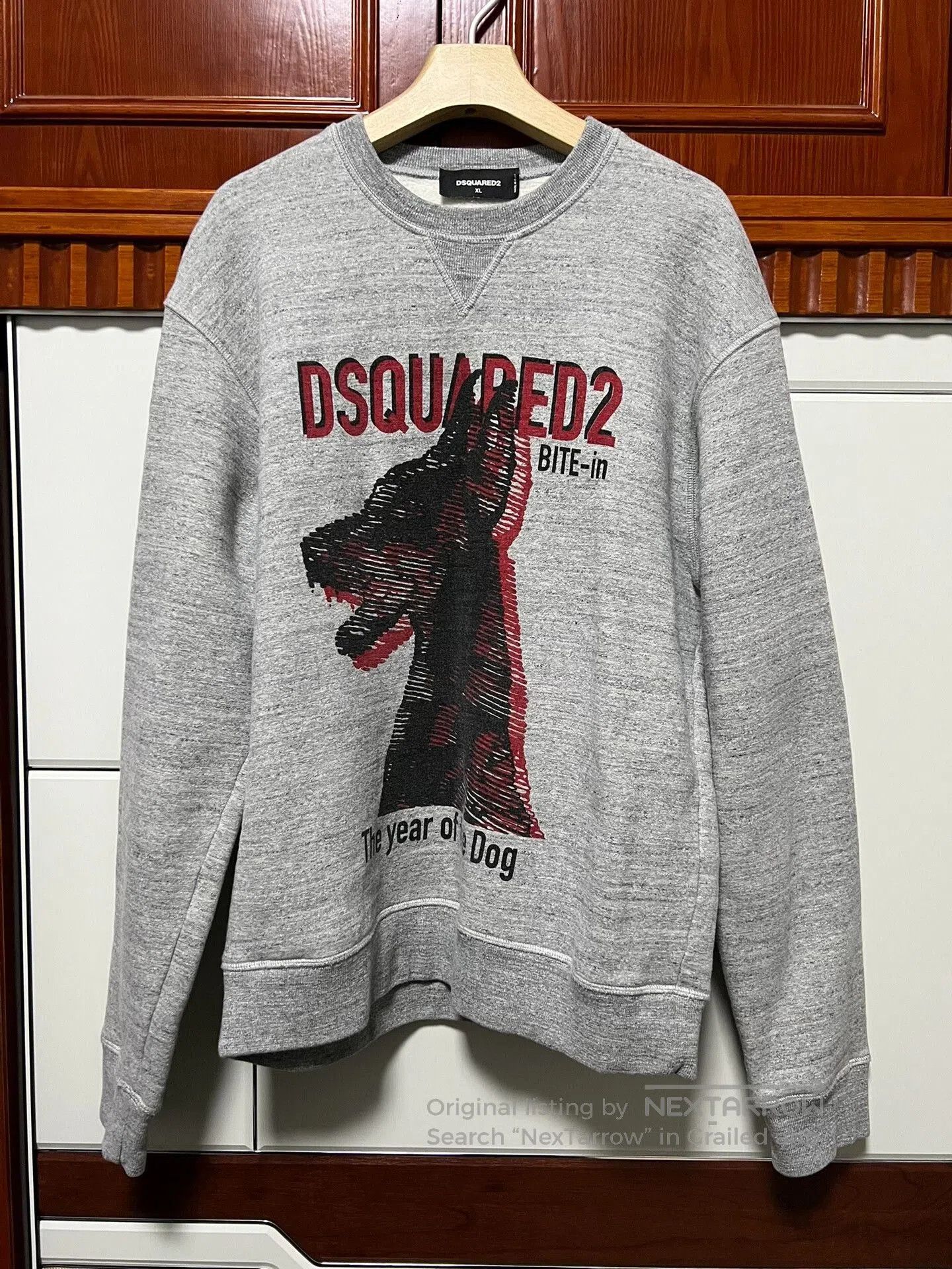 Dsquared2 DSQUARED2 Gray Oversized Fleece Hoodie. Size US XL / EU 56 / 4 - 1 Thumbnail