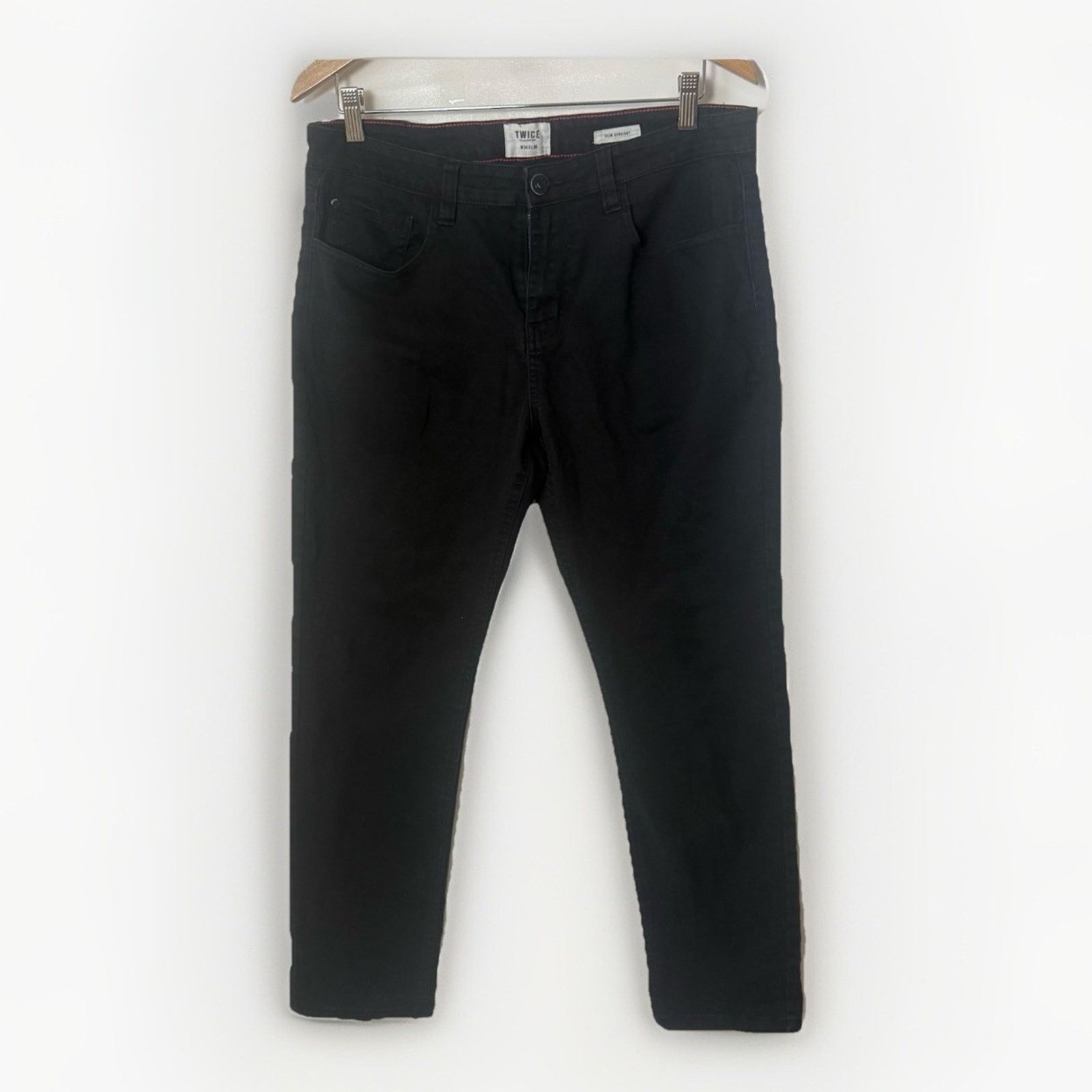 Other Twice Mens Stretch Flex Pants Slim Fit Comfort Twill Preppy Size US 34 / EU 50 - 1 Thumbnail