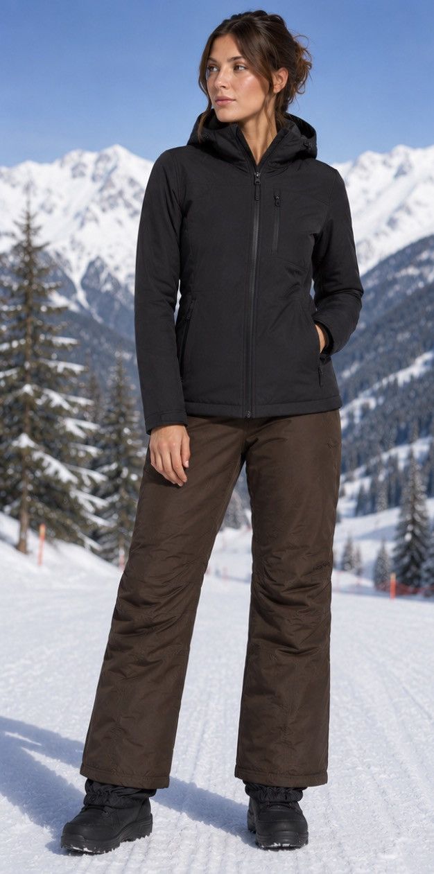 Columbia Columbia Womens Brown Waterproof Insulated Snow Ski Pants S Size 33" - 2 Thumbnail