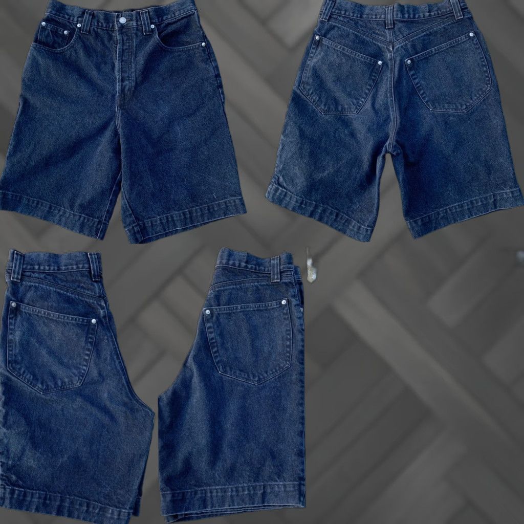 Banana Republic vtg Banana Republic Safari & Travel Co denim shorts Jorts 80s Size 12 Blue Denim 5 pocket Button fly Mens Womens Boys Girls Size 34" / US 12 / IT 48 - 1 Thumbnail
