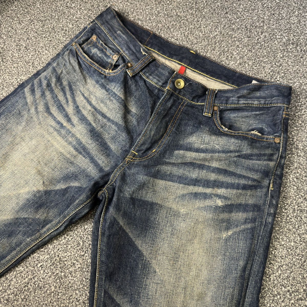 Undercover × Uniqlo 🔥🇯🇵 Vintage 90s Archival S002 Uniqlo UJ Rusty Denim Size US 33 - 3 Thumbnail