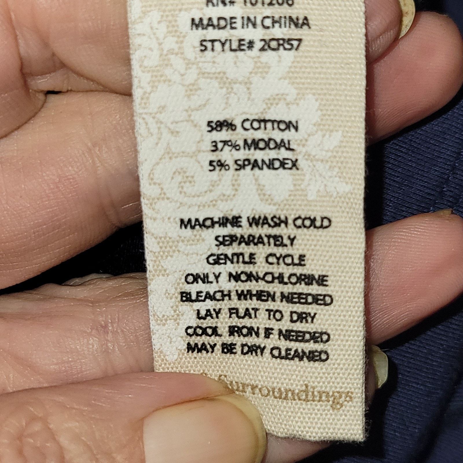 & Other Stories Soft Surroundings Blue Milani Top Long Sleeves Modal Sz 1 X Size XL / US 12-14 / IT 48-50 - 5 Thumbnail