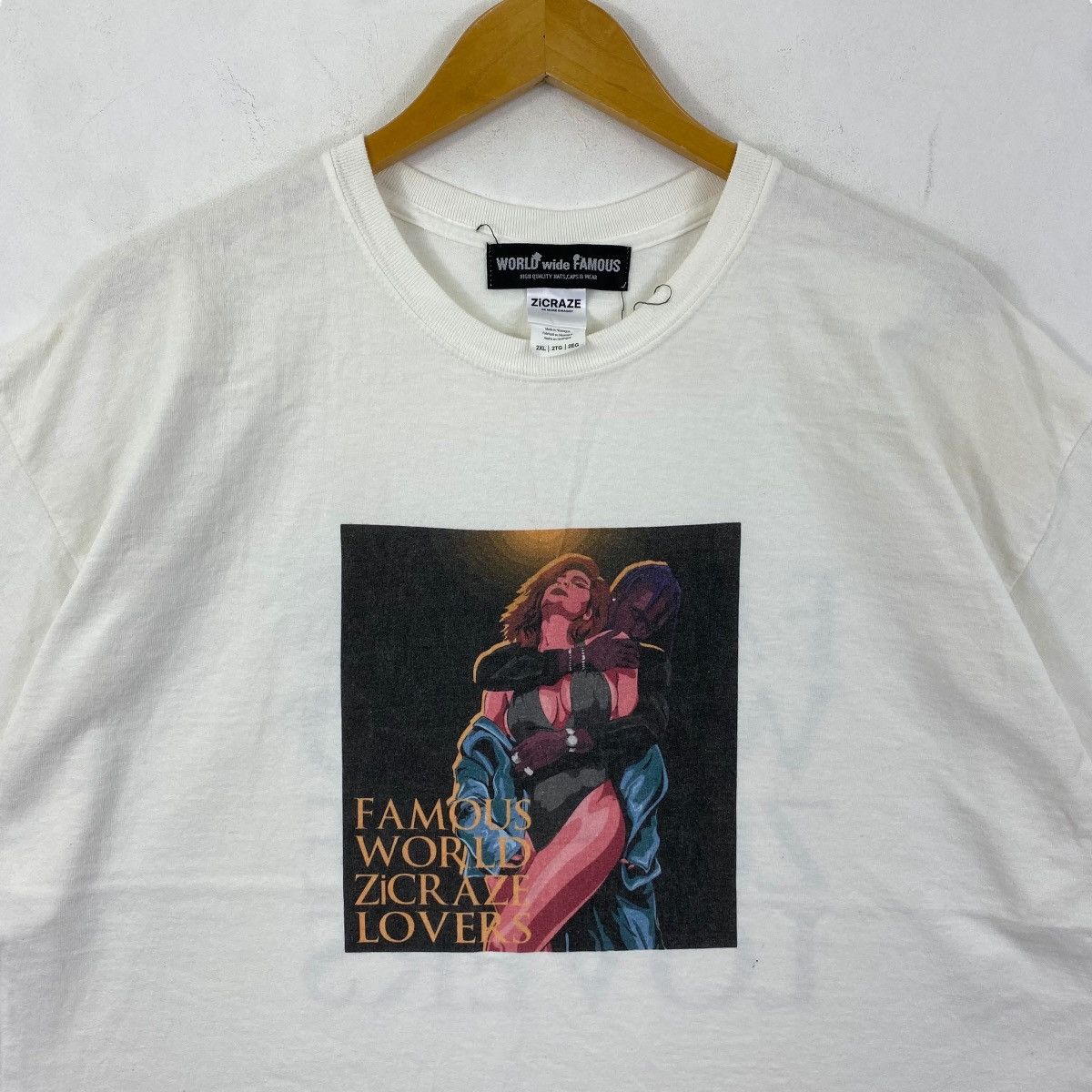 Other WORLD Wide FAMOUS ZiCRAZE Travis Kylie Lovers Tee Shirt Size US XL / EU 56 / 4 - 2 Thumbnail