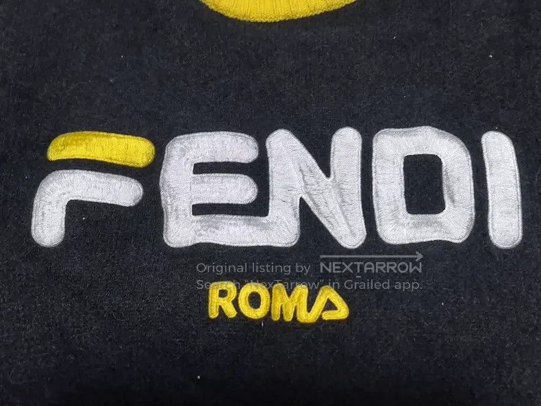 Fendi Fendi Knit sweater with large logo embroidery on the chest Size S / US 4 / IT 40 - 2 Thumbnail