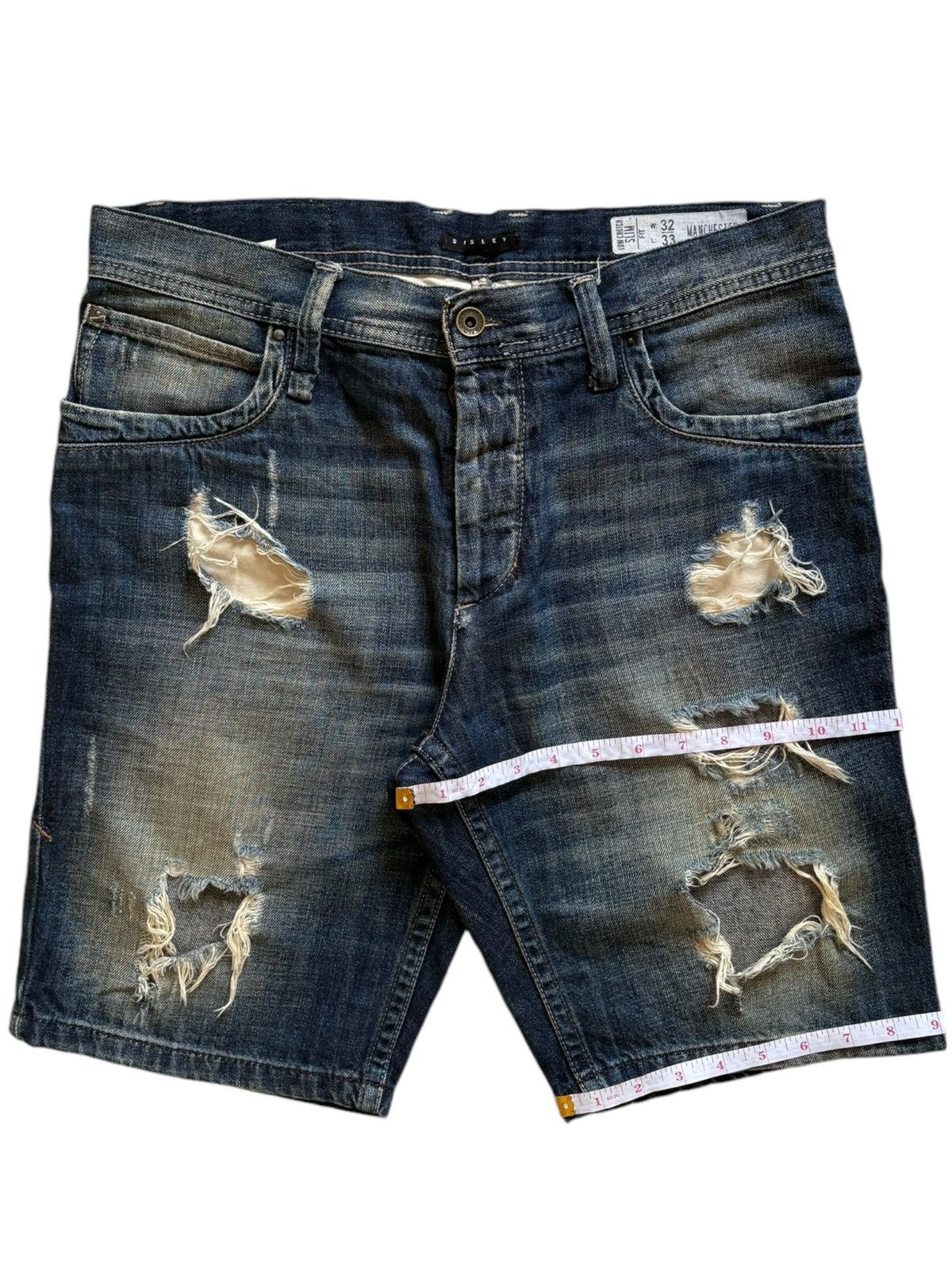 Japanese Brand SALES🔥Vintage Japanese Distressed Buckle Back Jean Shorts Size US 34 / EU 50 - 19 Thumbnail