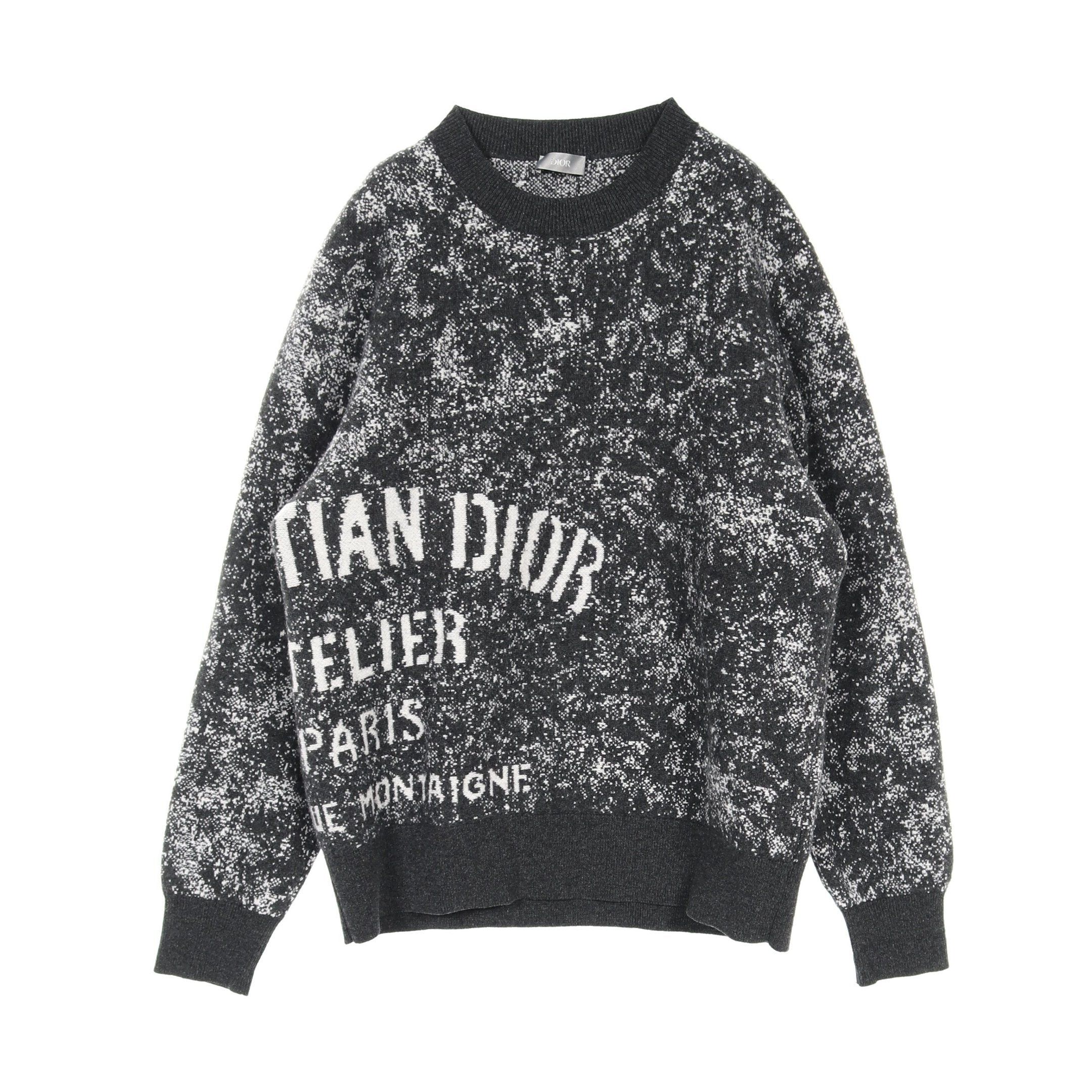 Dior Dior Atelier Sweater Knit Wool Dark Gray 20Aw Size ONE SIZE - 1 Thumbnail