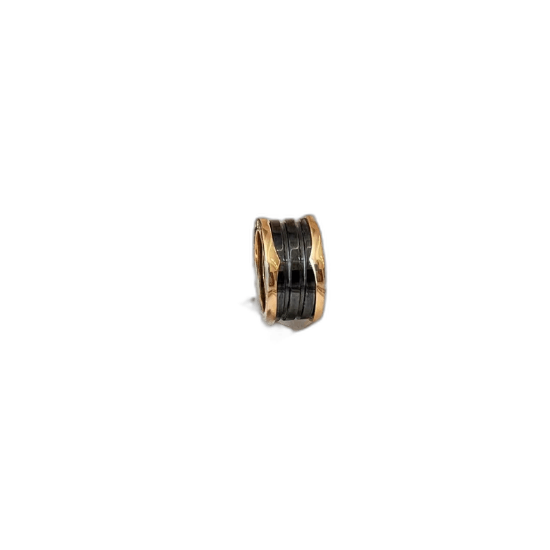 Bvlgari Bvlgari Black Ceramic Ring for Men and Women Size ONE SIZE - 1 Thumbnail