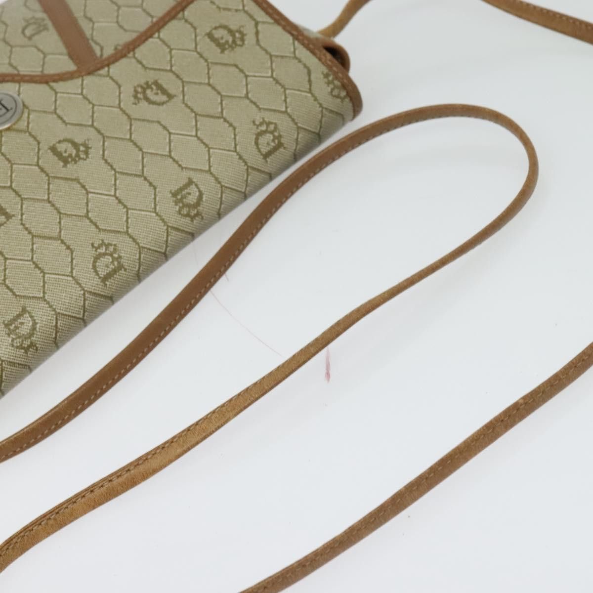 Dior DIOR Honeycomb Canvas Shoulder Bag Pvc Beige Gold Size ONE SIZE - 7 Thumbnail