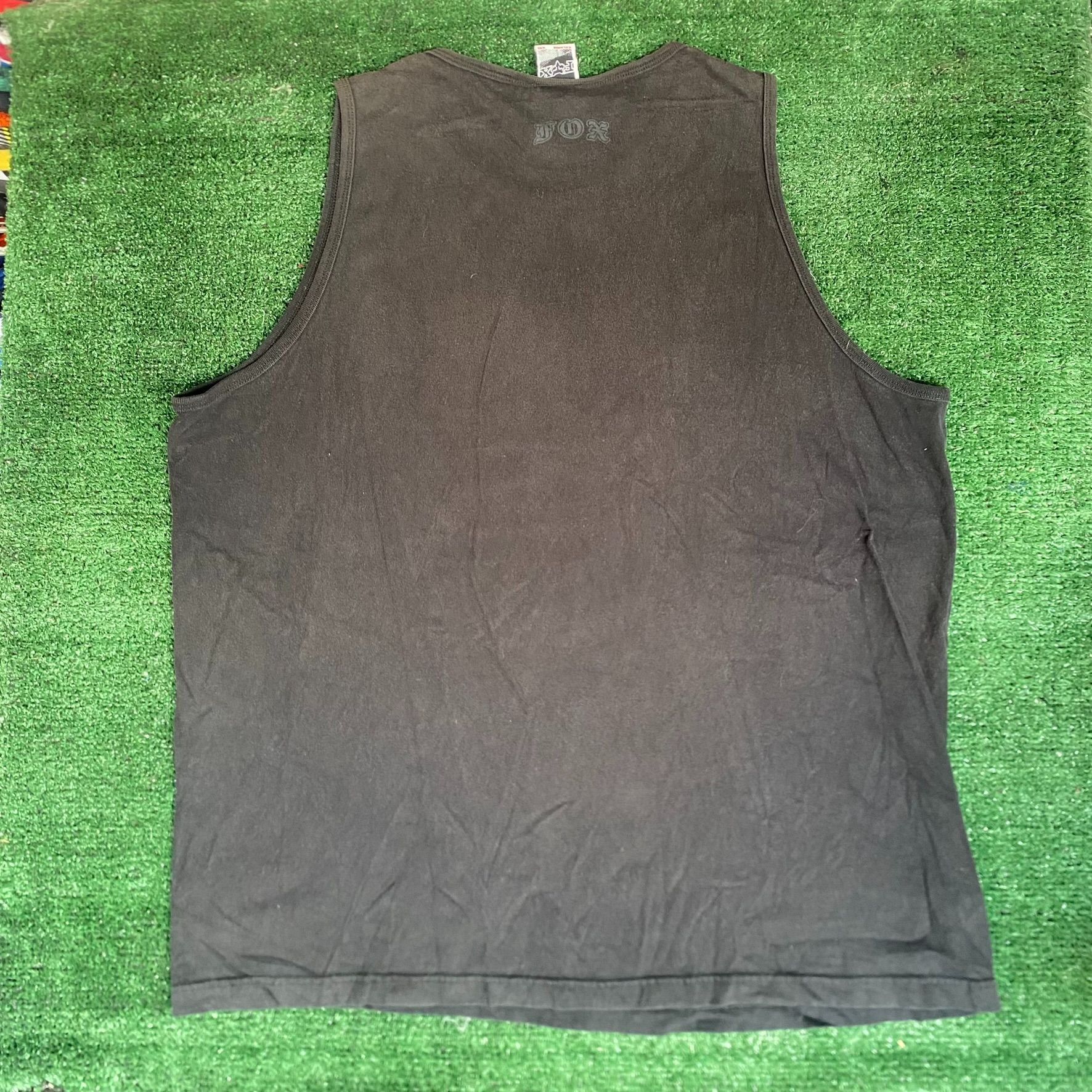Fox Racing Vintage Y2K FOX Racing Tank Top Motocross MotoX Logo Tee Size US XXL / EU 58 / 5 - 5 Thumbnail