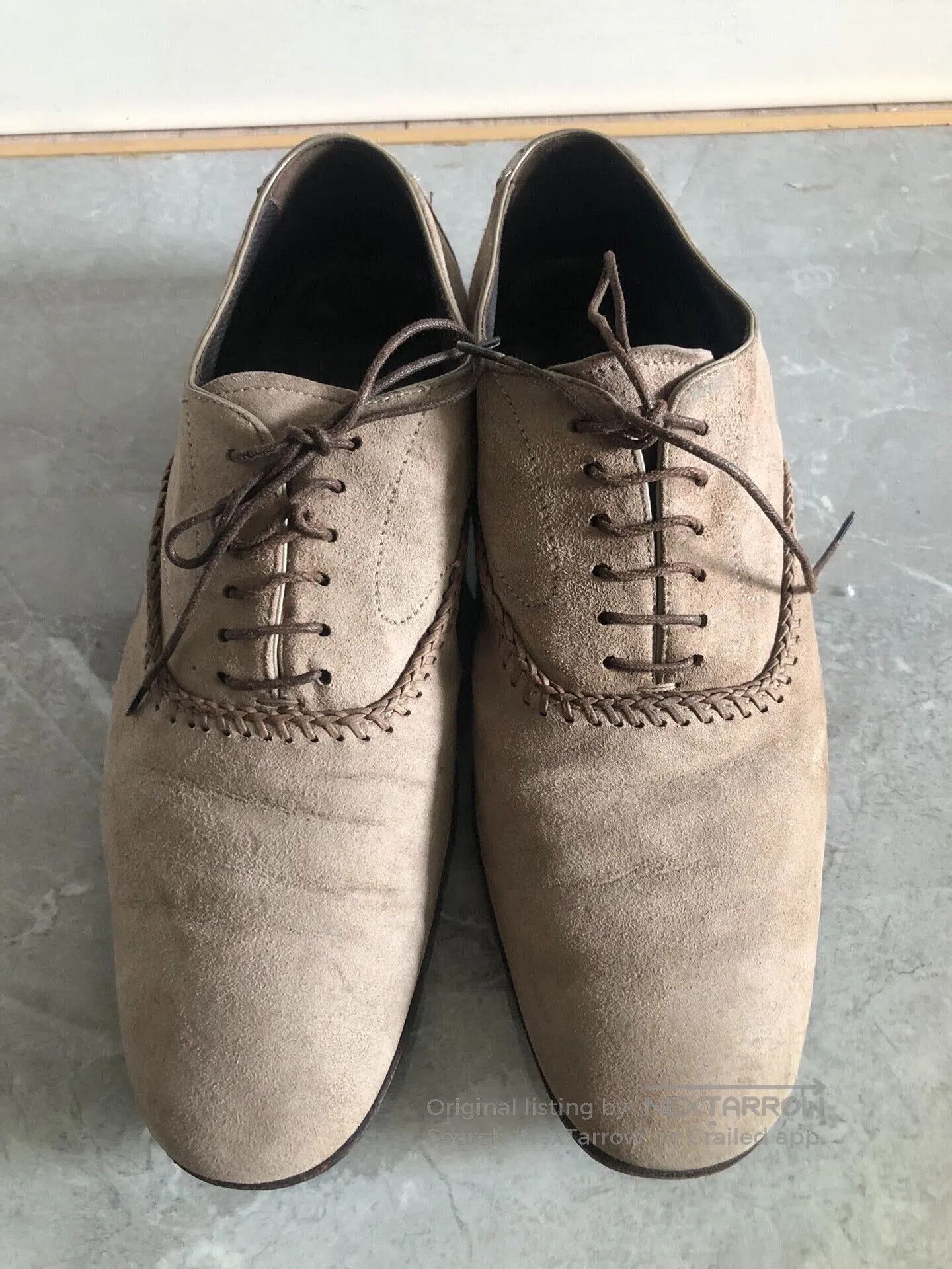 Giorgio Armani Giorgio Armani Men's Handmade Leather Shoes. Size US 6.5 / EU 39-40 - 2 Thumbnail