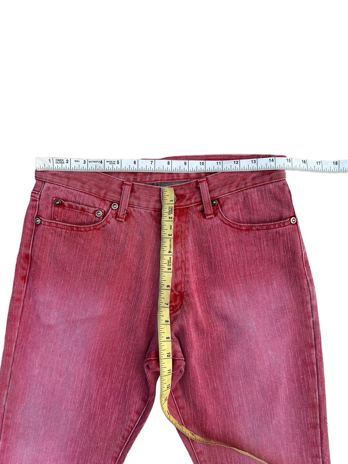 semanticdesign Vintage Semantic Design Sensation Fade Red Denim Flare Jeans Size US 29 - 3 Thumbnail